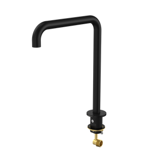 Urbane II Hob Swivel Outlet 210mm Matte Black - Matte Black