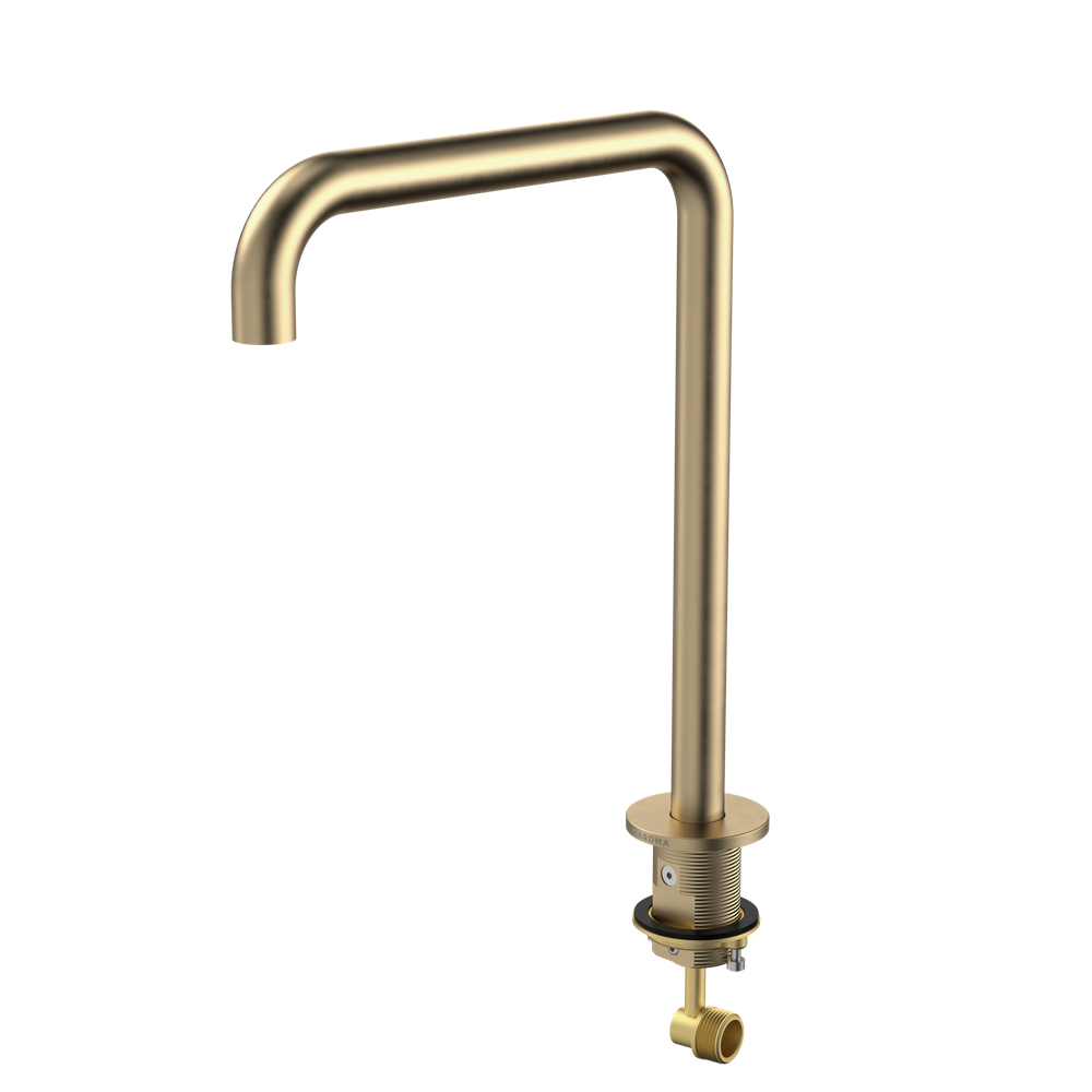 Urbane II Hob Swivel Outlet 210mm Brushed Brass