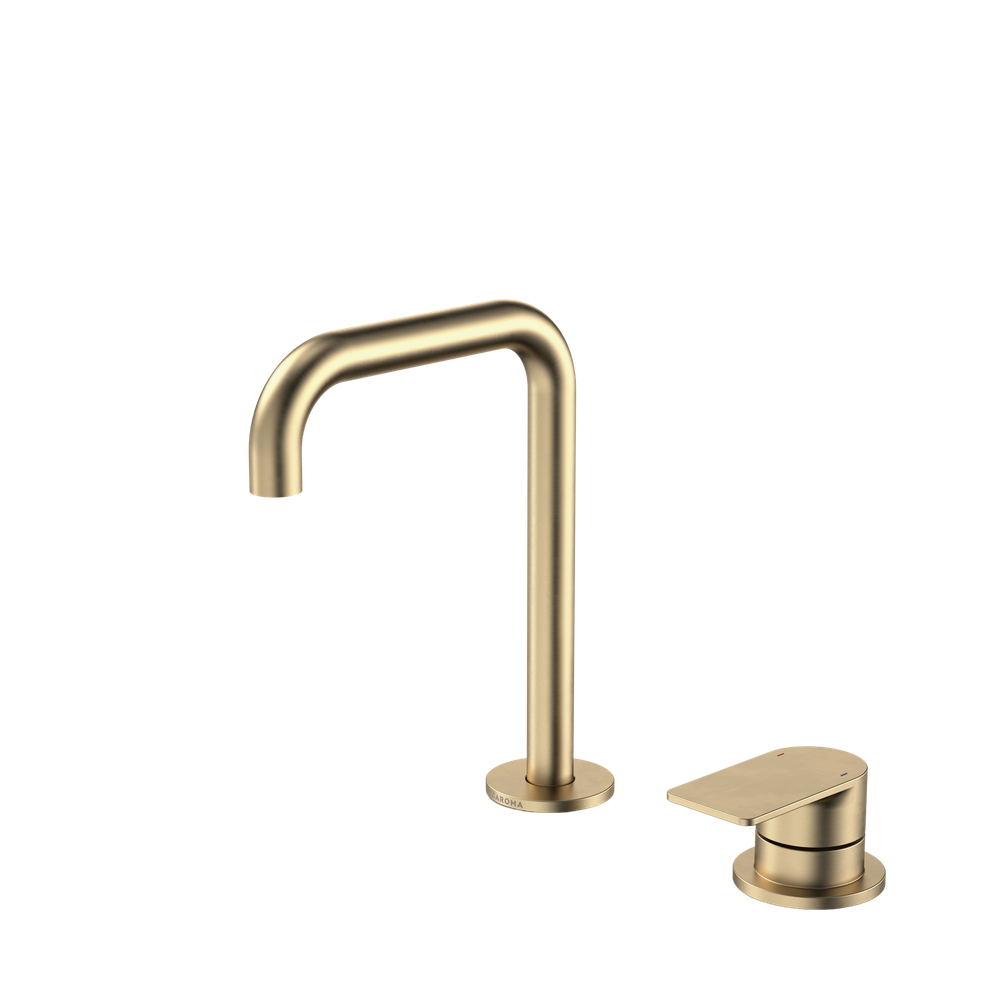 Urbane II Hob Basin Mixer Set 150mm Brushed Brass