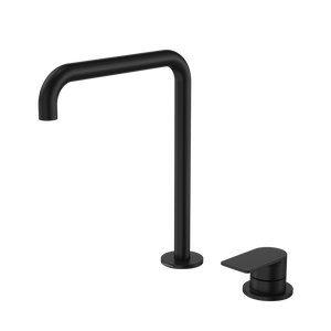 Urbane II Hob Basin/Sink Mixer Set 210mm Matte Black - Matte Black