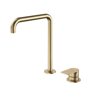 Urbane II Hob Basin/Sink Mixer Set 210mm Brushed Brass - Brushed Brass