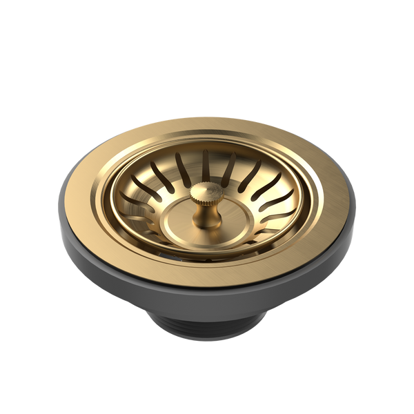 Urbane II  Basket Waste Brushed Brass