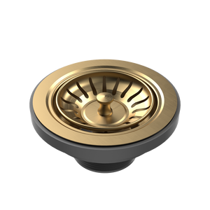 Urbane II  Basket Waste Brushed Brass - Brushed Brass