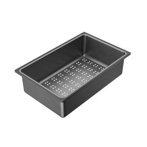 Urbane II Stainless Steel Colander Gunmetal - Gunmetal
