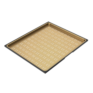 Urbane II  Stainless Steel Drainer Tray Brushed Brass - Gunmetal