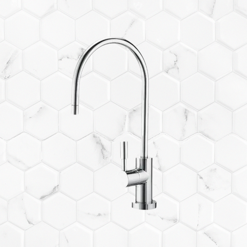 Designer Faucet Gooseneck 1/4 Ceramic Disk Chrome