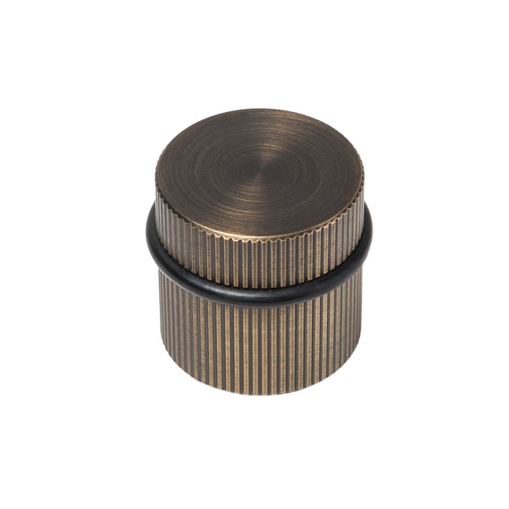 Jakob Linear Door Stop Brushed Vintage Antique Brass