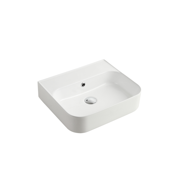 Dublin Wall Hung Basin With No Tap Hole White