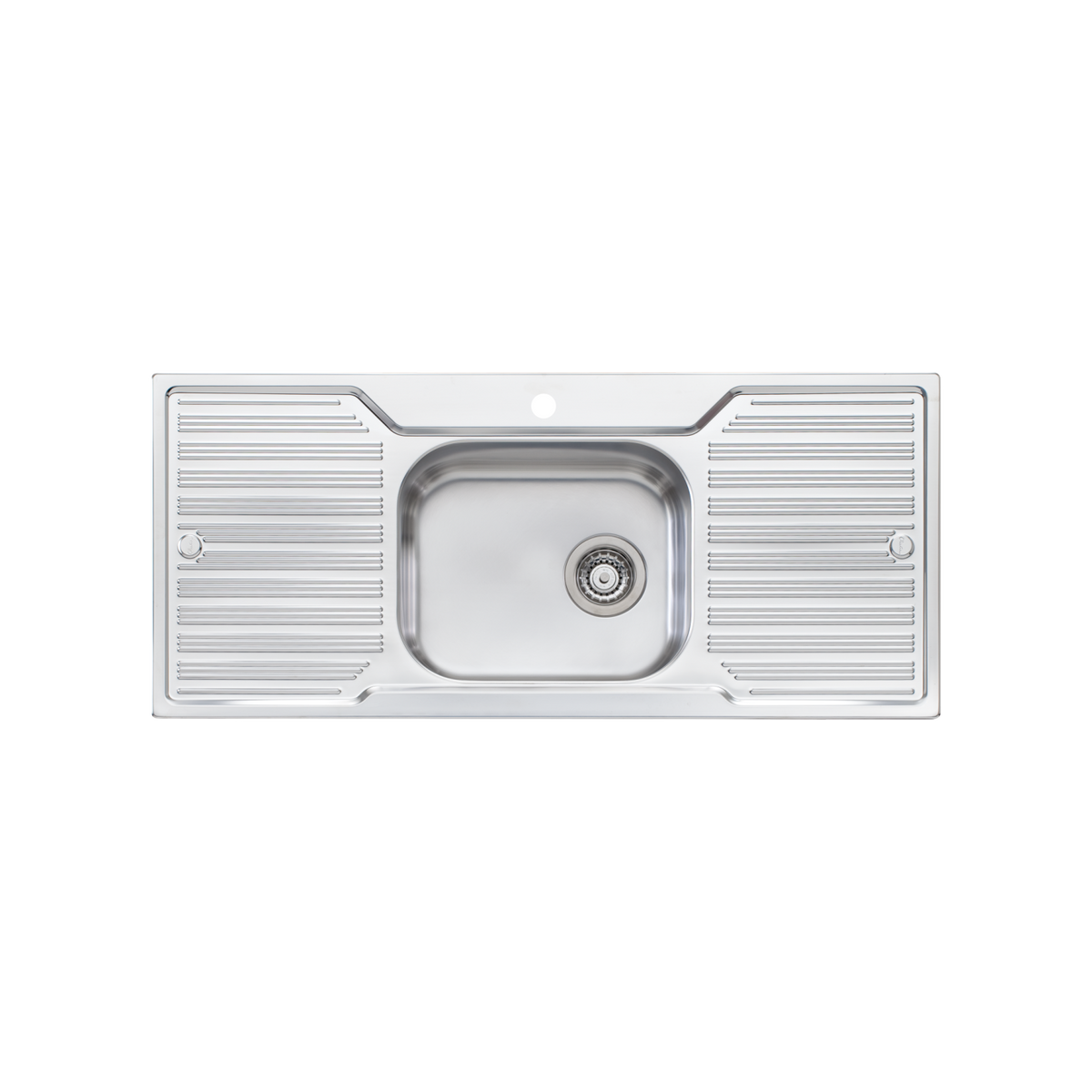 Diaz Single Bowl Sink With Double Drainer Stainless Steel