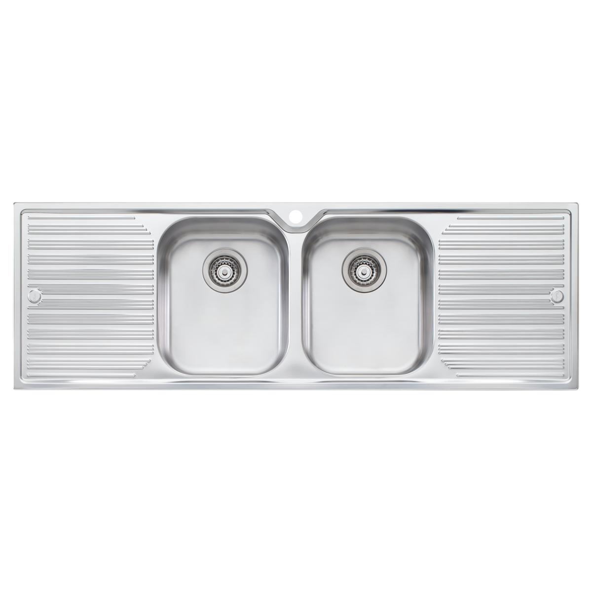 Diaz Double Bowl Sink With Double Drainer Stainless Steel