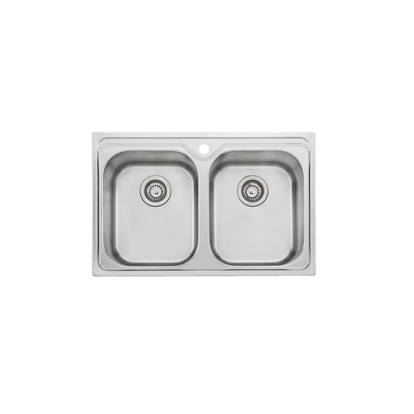 Diaz Double Bowl Universal Sink Stainless Steel