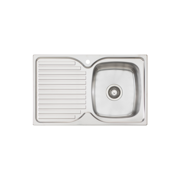 Endeavour Single Bowl Sink With Drainer Right Stainless Steel