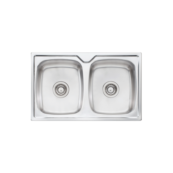 Endeavour Double Bowl Topmount Sink Stainless Steel