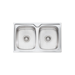 Endeavour Double Bowl Topmount Sink Stainless Steel - Stainless Steel