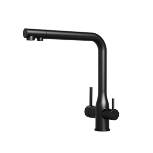 Tripla Elite Square Three-Way Mixer Matte Black - Matte Black