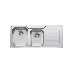 Flinders 1 And 3/4 Bowl Sink With Drainer Left Stainless Steel - Stainless Steel