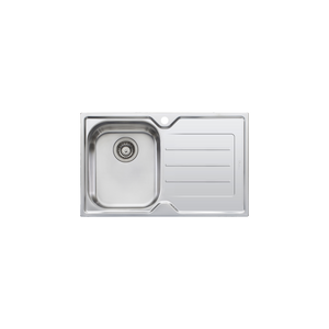 Flinders Single Bowl Sink With Drainer Left Stainless Steel - Stainless Steel