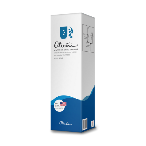 Satellite Or 3 Way Mixer Water Filtration System Replacement Cartridge White