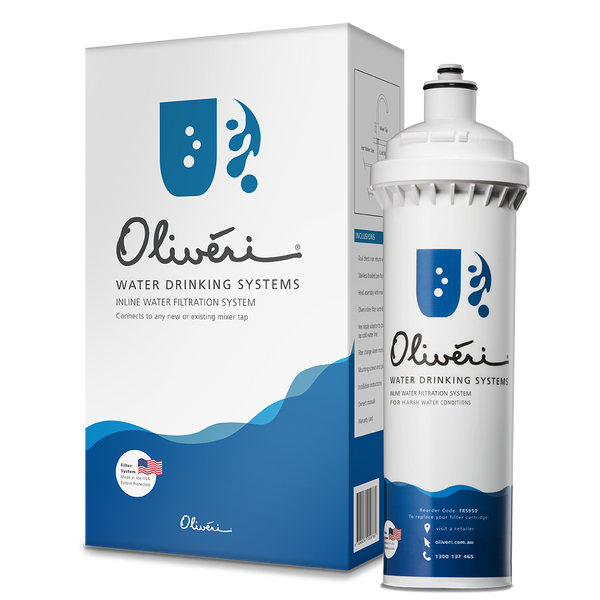Inline Water Filtration System For Harsh Water Use White