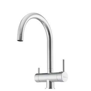 Essentials Round Goose Neck 3 Way Filter Tap Chrome - Chrome