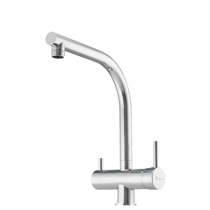 Essentials Square Goose Neck 3 Way Filter Tap Chrome - Chrome