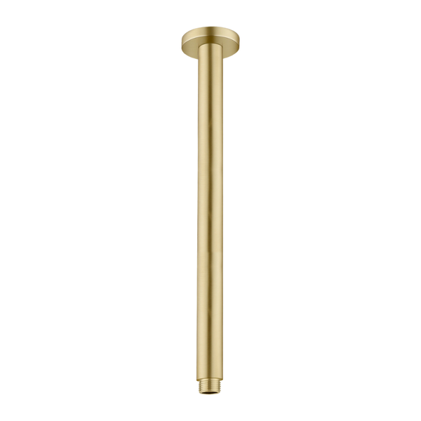 Round Ceiling Arm 300mm Brushed Gold
