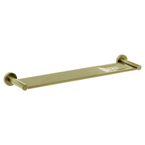 Venezia Metal Shelf 450mm Brushed Brass Gold - Brushed Brass Gold