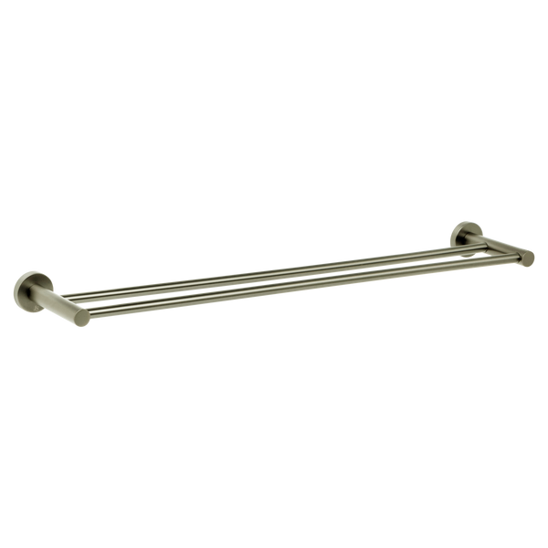 Venezia Double Towel Rail 600mm Brushed Nickel