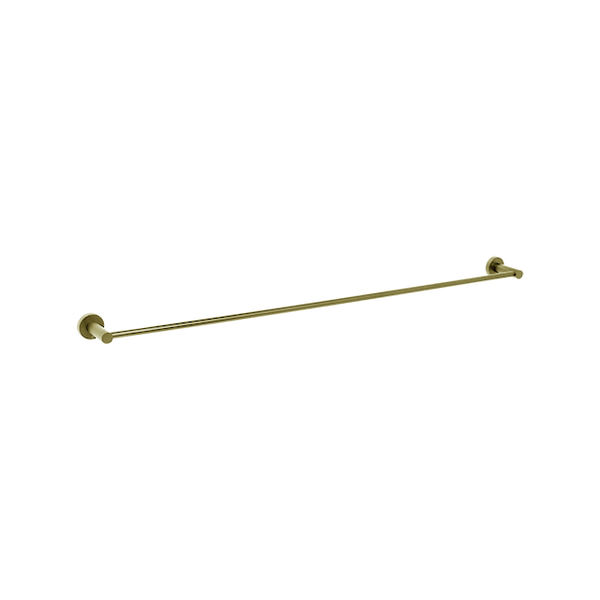 Venezia Single Towel Rail 900mm Brushed Brass Gold