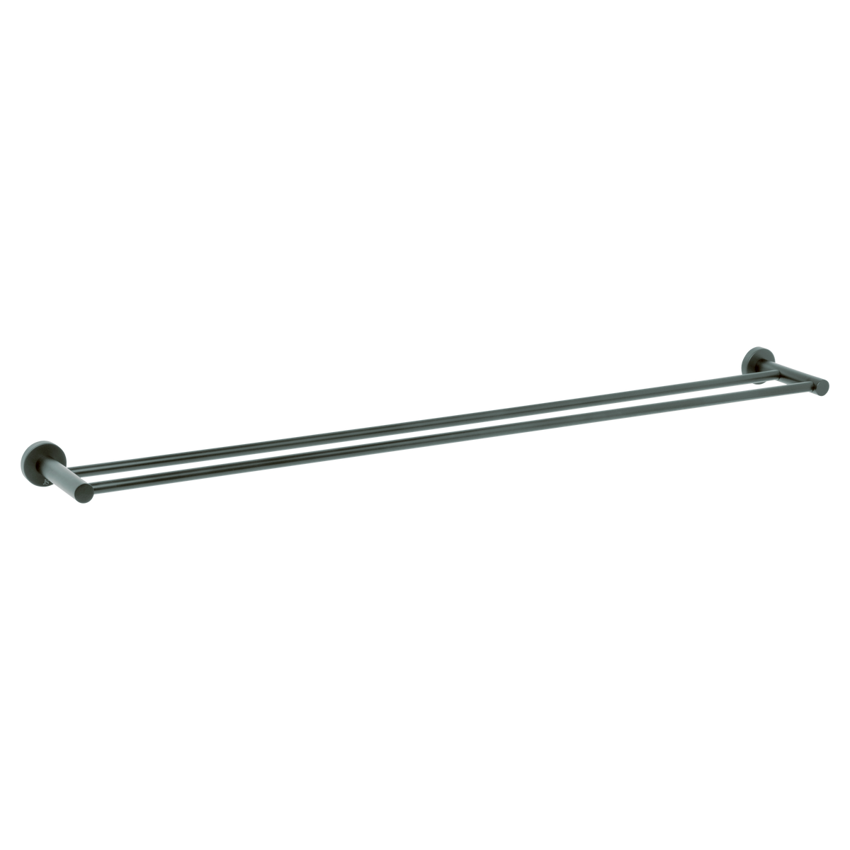Venezia Double Towel Rail 900mm Brushed Gunmetal