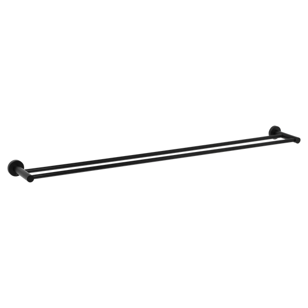 Venezia Double Towel Rail 900mm Matte Black