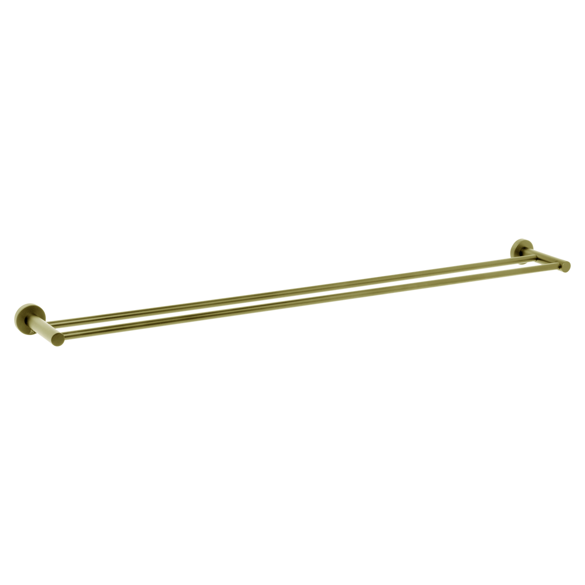 Venezia Double Towel Rail 900mm Brushed Brass Gold
