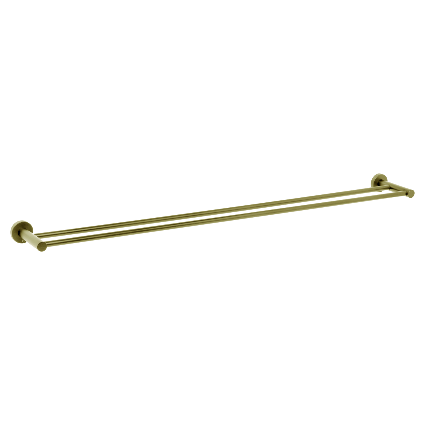 Venezia Double Towel Rail 900mm Brushed Brass Gold