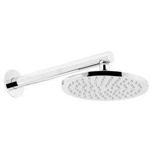 Venezia Overhead Rain Shower With 300mm Wall Arm Chrome - Chrome