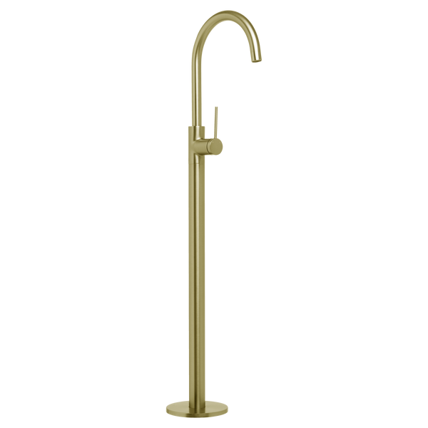 Venezia Freestanding Bath Filler Brushed Brass Gold