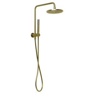 Venezia Short Twin Shower Brushed Brass Gold - Brushed Brass Gold