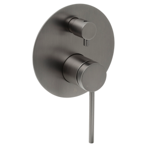 Venezia Shower Mixer With Diverter Brushed Gunmetal - Brushed Gunmetal