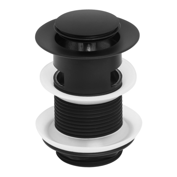 Venezia Pop-up Waste 32mm With Overflow Matte Black