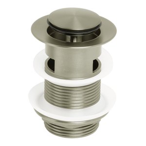 Venezia Pop-up Waste 32mm With Overflow Brushed Nickel - Brushed Nickel