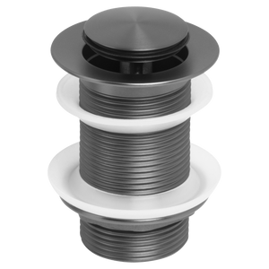 Venezia Pop-up Waste 32mm Without Overflow Brushed Gunmetal - Brushed Gunmetal