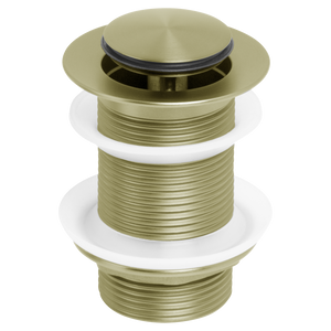 Venezia Pop-up Waste 32mm Without Overflow Brushed Brass Gold - Brushed Brass Gold