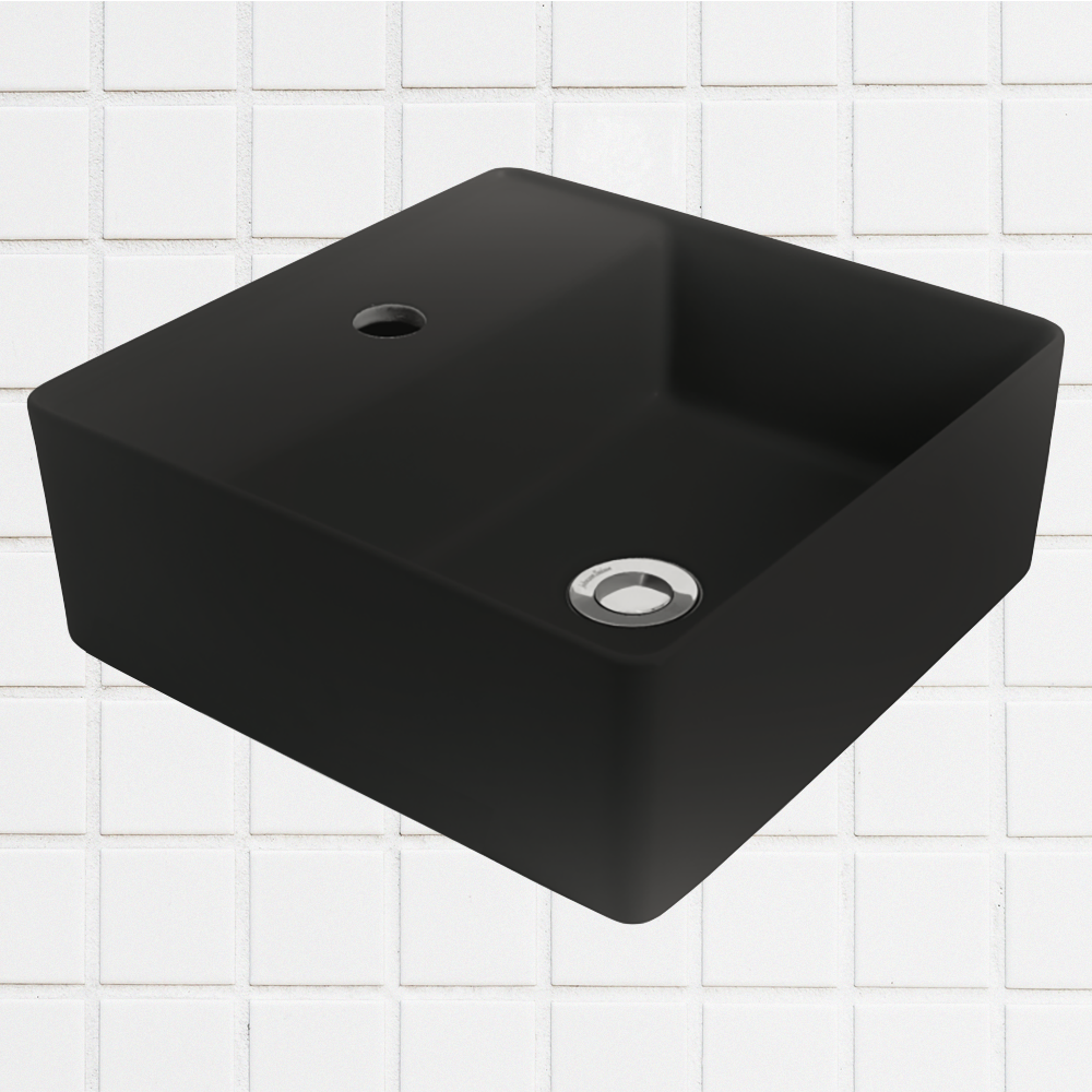 Venezia Graphite Square Countertop Basin