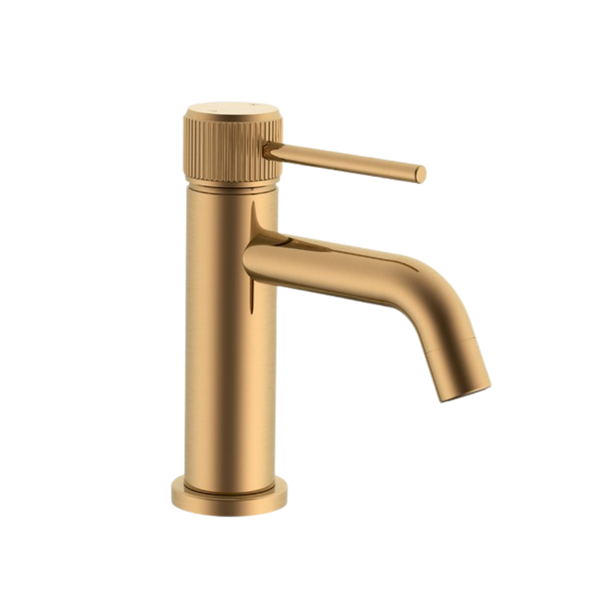 Soul Groove Basin Mixer Brushed Brass