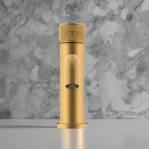 Soul Groove Basin Mixer Brushed Brass - Brushed Brass Gold