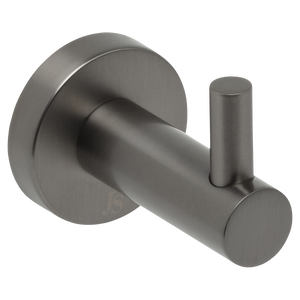 Venezia Robe Hook Brushed Gunmetal - Brushed Gunmetal
