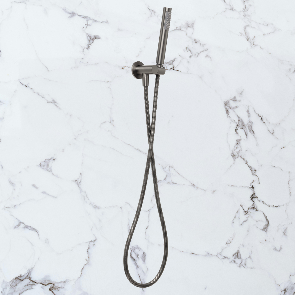Venezia Hand Shower With Wall Bracket Brushed Gunmetal