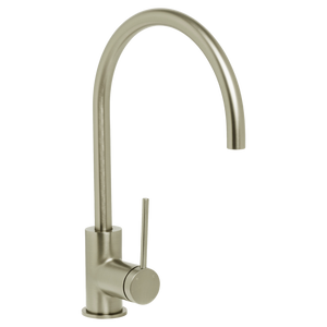 Venezia Gooseneck Sink Mixer Brushed Nickel - Brushed Nickel