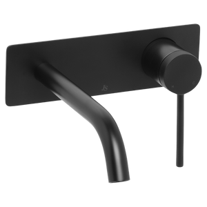 Venezia Wall Basin Mixer Matte Black - Matte Black