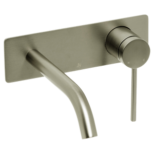 Venezia Wall Basin Mixer Brushed Nickel - Brushed Nickel