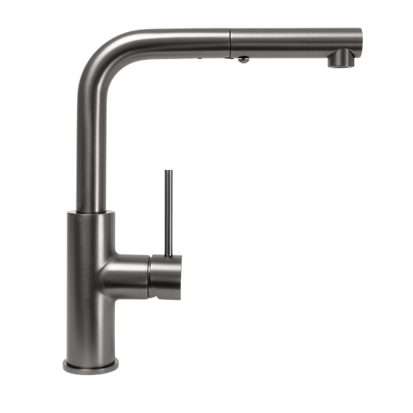 Nisa Square Pull Out Mixer Brushed Gunmetal